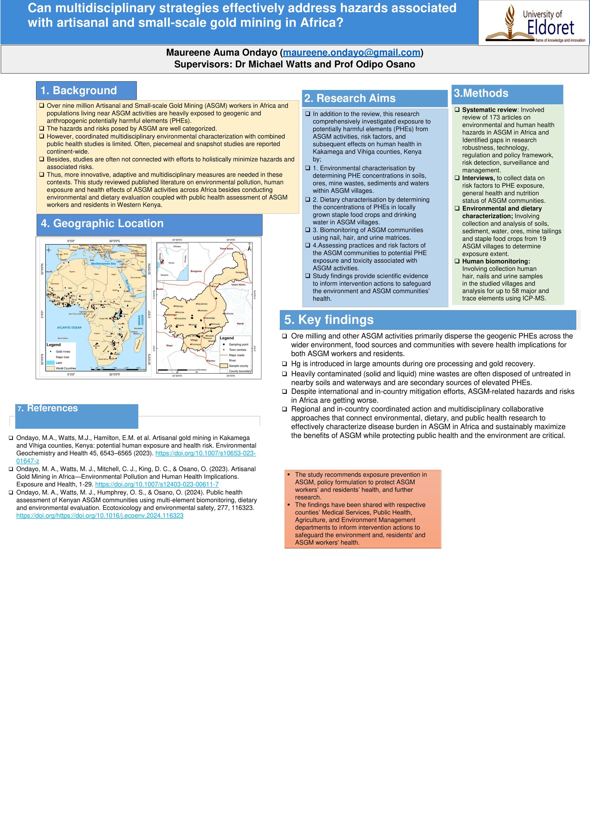 Can multidisciplinary strategies effectively address hazards associated with artisanal and small-scale gold mining in Africa?