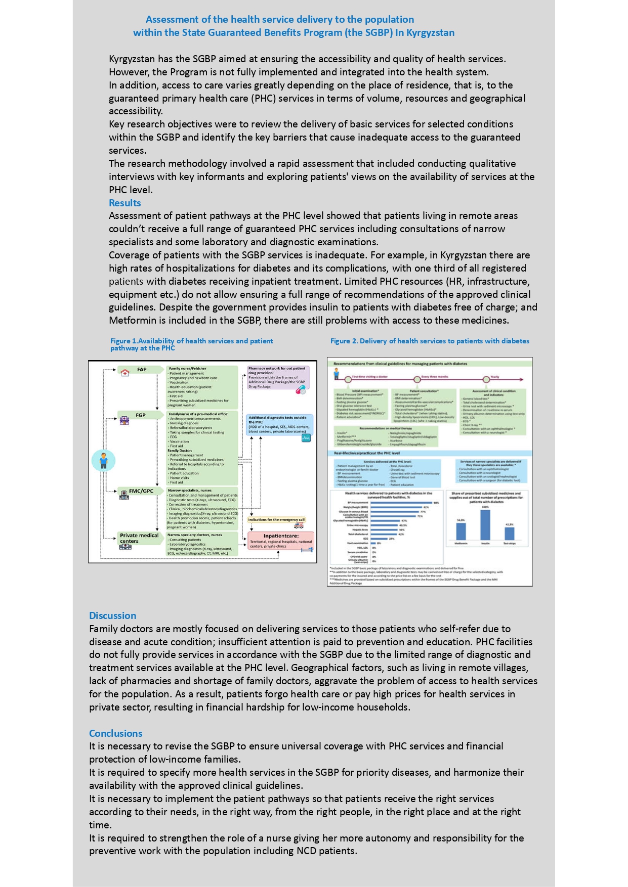 Assessment of the health service delivery to the population within the State Guaranteed Benefits Program