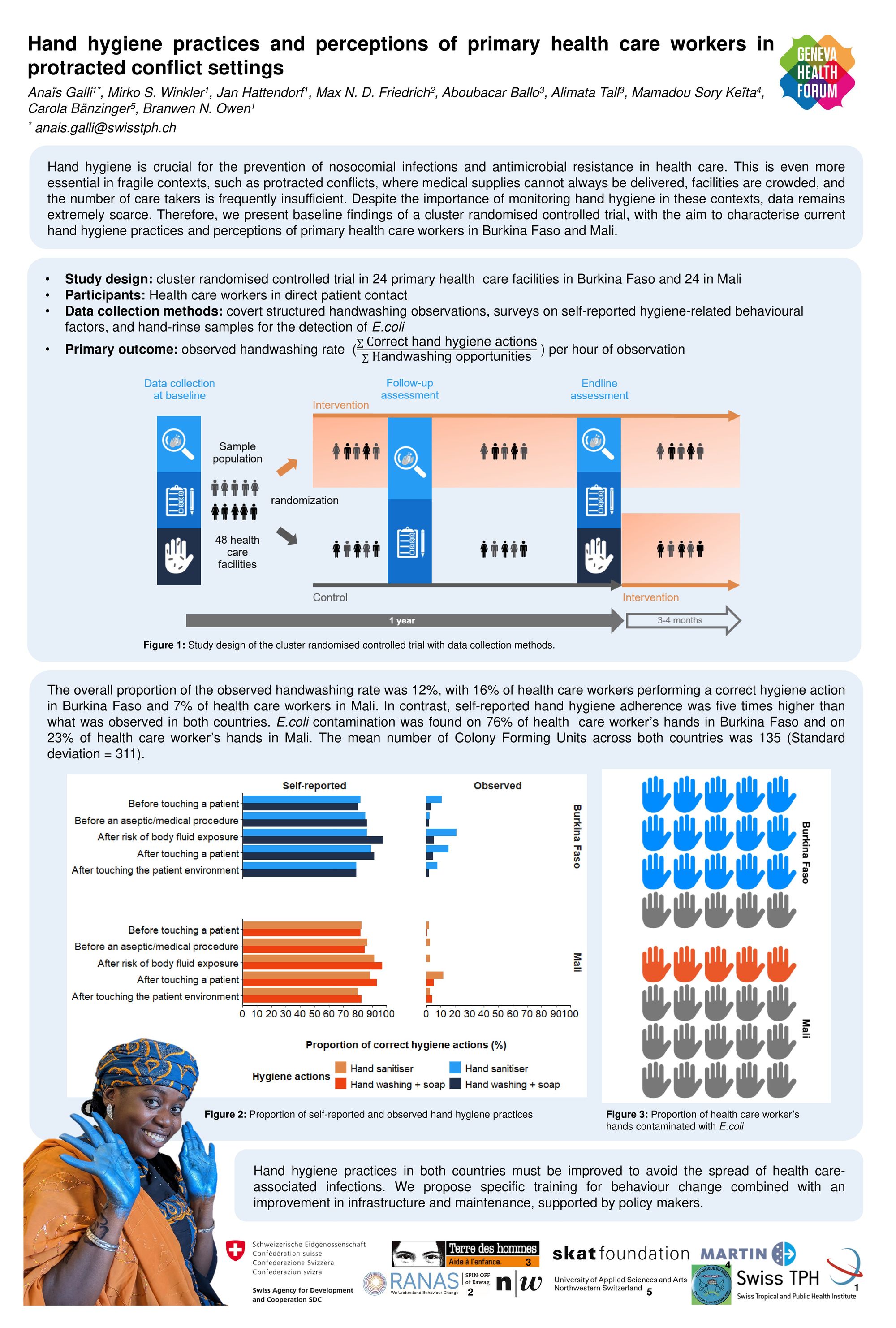 Hand hygiene practices and perceptions or primary health care workers in protracted conflict settings