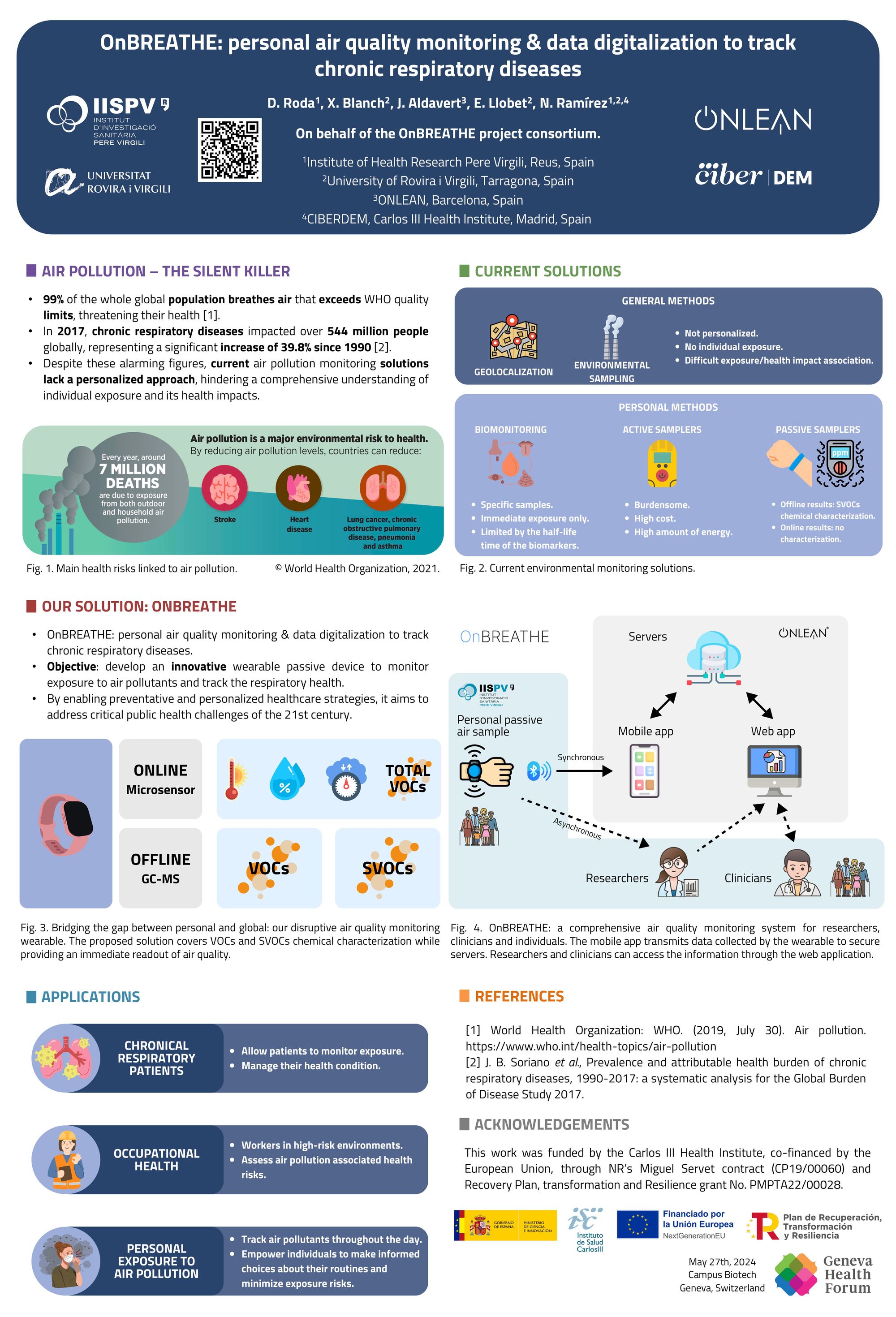 OnBREATHE: personal air quality monitoring & data digitalization to track chronic respiratory diseases